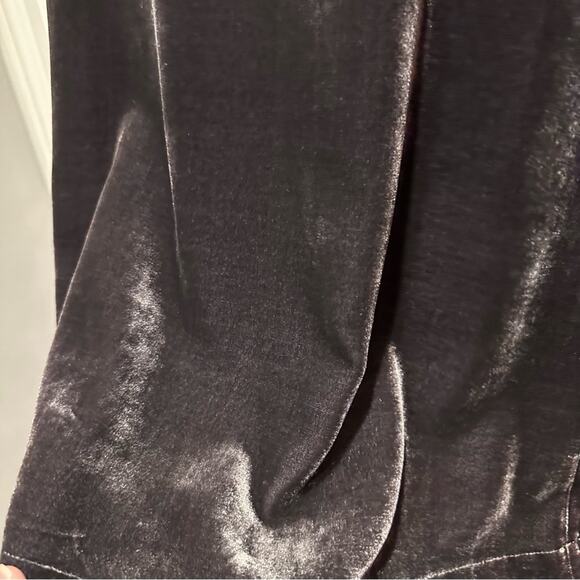 NWT Eileen Fisher Dress Crushed Velvet Mock Neck Tie Back Sheath Oversized - Picture 15 of 16
